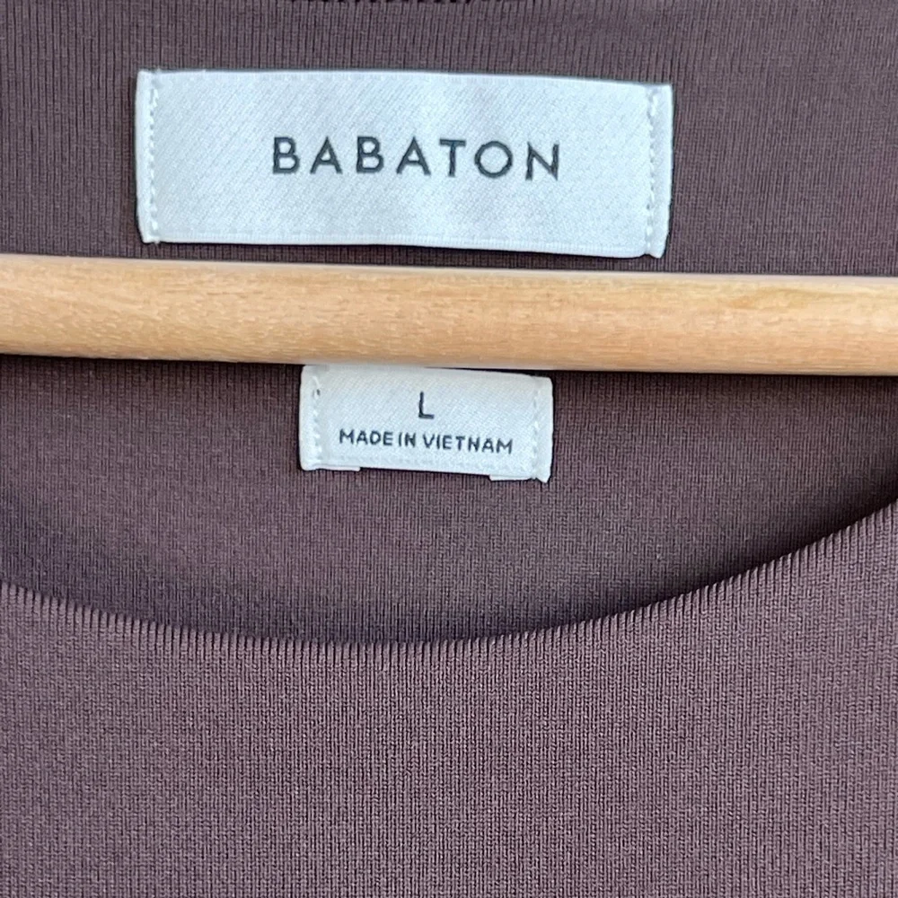 Babaton Contour Ruched Mini Brown Dress Size L - Picture 8 of 11